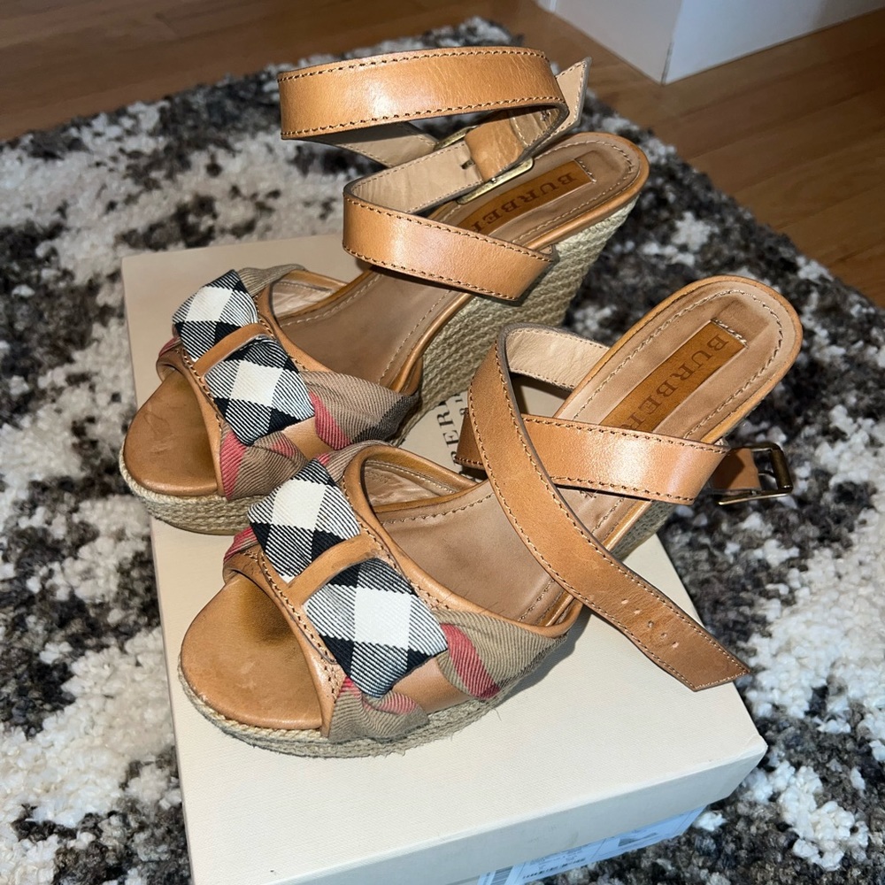 Woman’s Burberry wedge heels